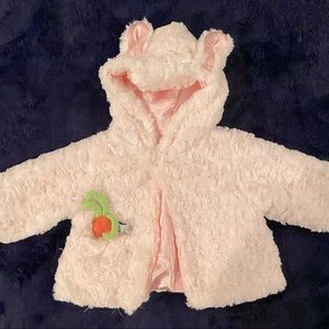 Bunnies By The Bay Cuddle Coat Faux Fur Satin Hooded Cape 🐰💕